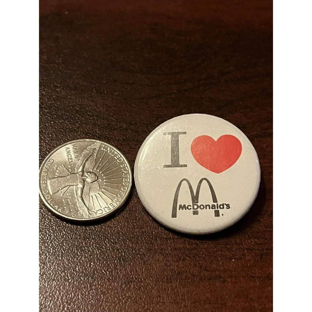 McDonald’s I Heart McDonald’s‎ Employee Lapel Hat Button Pin